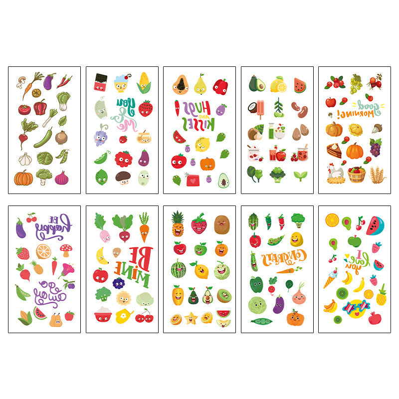 Wholesale 10pcs/sheet Children's cartoon little monster cute tattoo sticker